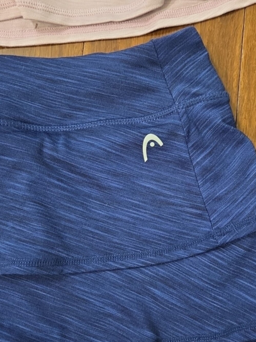 2 HEAD SCALLOPED RUFFLE SPORTY ATHLETIC SKORT MAUVE & BLUE MEDIUM - Picture 6 of 9